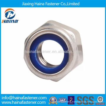 In stock stainless steel nylon nut from China manufacturer